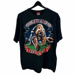 Vintage Y2K NFL Chicago Bears Cartoon Logo Football Sport Shirt Size L